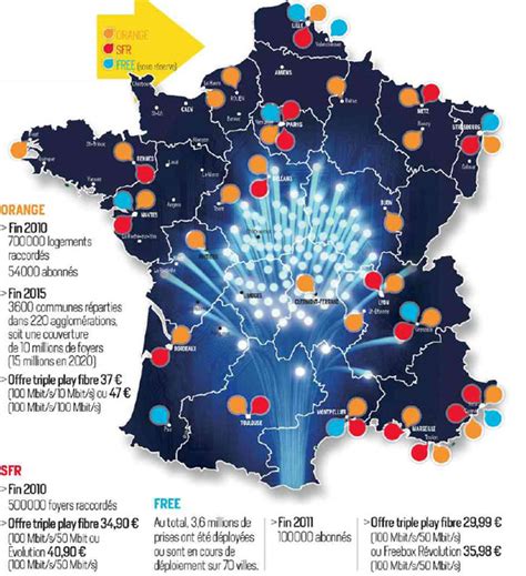 Fibre La Carte Pr Visionnelle De D Ploiement Pour De Free