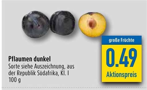 Pflaumen Dunkel G Angebot Bei Diska