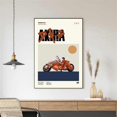 Akira Movie Poster, Akira Print, Wall Art, Minimalist Movie, High ...