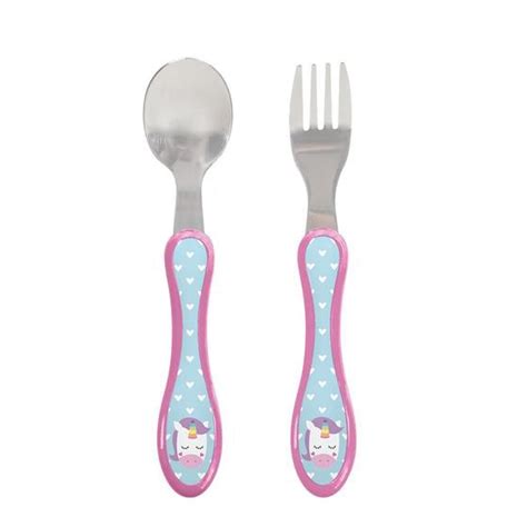 Kit Talheres Infantil Colher Garfo A O Inox Ergon Mico Buba Buba Baby