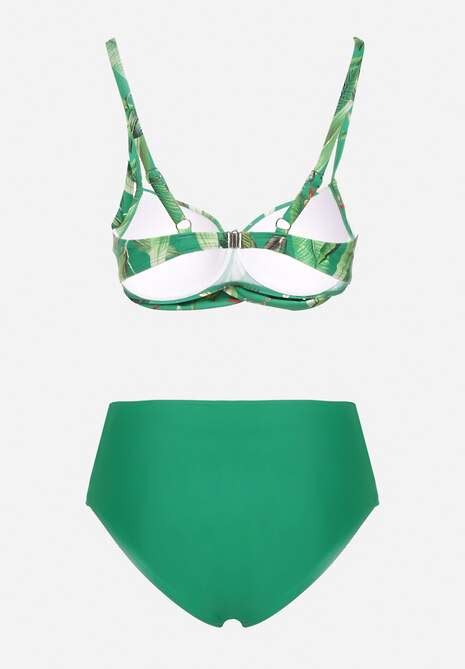 Zielone Bikini Biustonosz W Li Cie I Majtki Figi Z Siateczkowymi Wstawkami Kinalea Renee