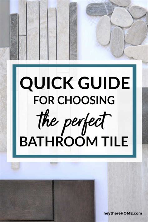 5 Must Know Tips For Choosing Bathroom Tile Tile Bathroom Diy