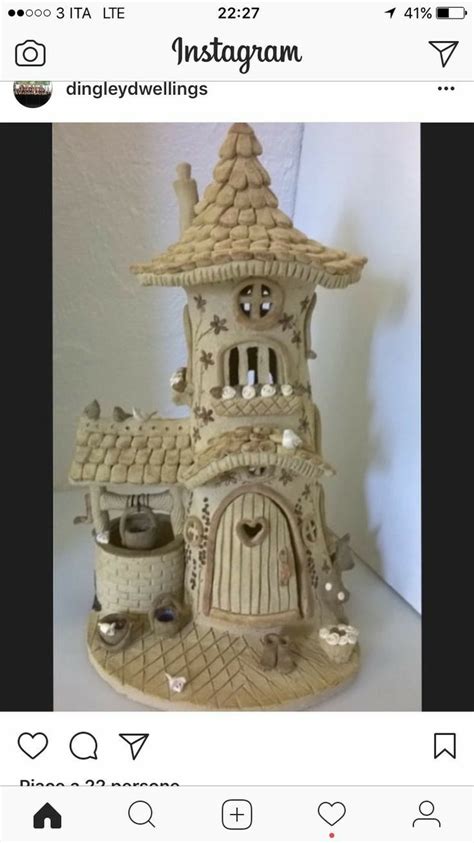 Pin By Carmella Gates On Carmella Fairy House Crafts Clay Fairy