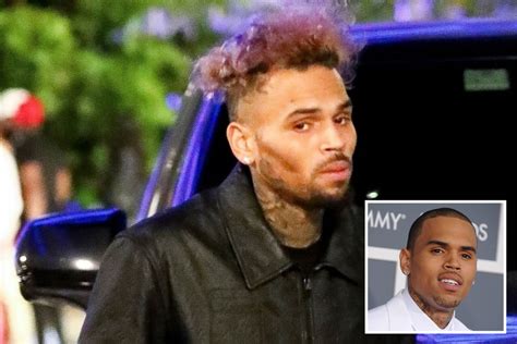 Chris Brown Looks Unrecognizable In New Photos From Drakes Billboard