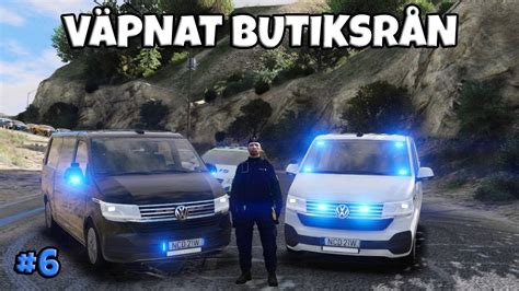 SVENSK POLISPATRULL VÄPNAT BUTIKSRÅN I STOCKHOLM GTA 5 LSPDFR