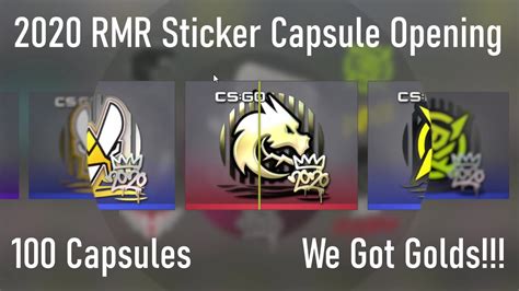 Csgo Rmr Sticker Capsule Opening Got A Gold Youtube