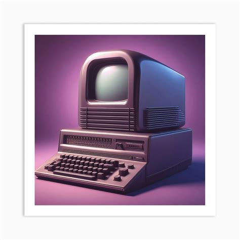 Old Computer Art Print by AI Design4All - Fy