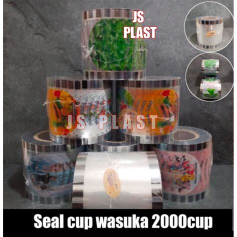 Jual Plastik Lid Sealer Cup Polos Kartun Buah Daun Teh Isi 2000cup