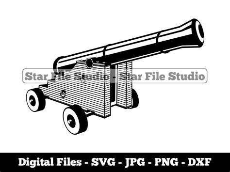 Cannon Svg Gun Svg Artillery Svg Cannon Png Cannon  Etsy