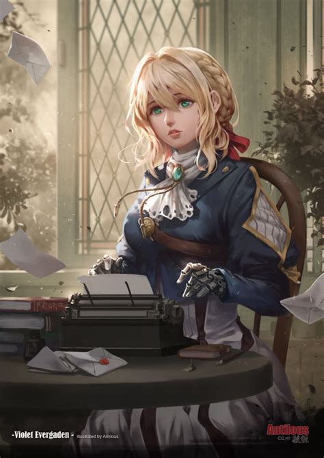 Artstation Violet Evergarden Violet Evergreen Violet Digital Artist