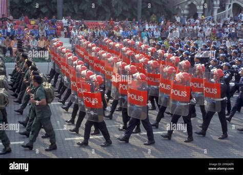 The Military Parade At The Malaysian National Day Or Hari Merdeka