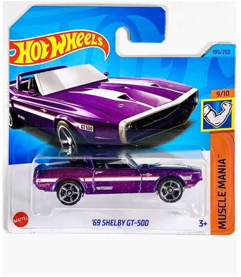 Машинка Hot Wheels 69 Shelby GT 500 HW MUSCLE MANIA Хот Вилс Шелби купить на OZON по низкой