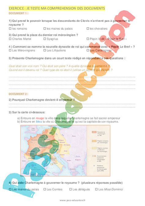 De Clovis Charlemagne Les Grands Mouvements De Population Et Les