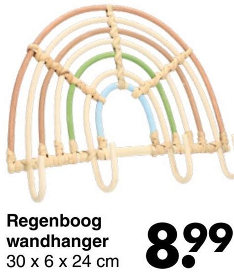 Regenboog Wandhanger 30 X 6 X 24 Cm Aanbieding Bij Wibra