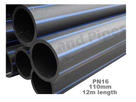 Hdpe Poly Pipe Mm Sdr Pn Blue Line Meter Length Pumps And Pipes