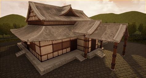 Japanese House 3d Model Cgtrader