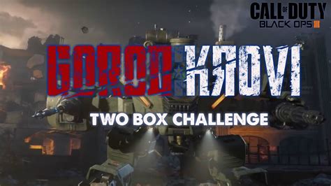 BLACK OPS 3 ZOMBIES GOROD KROVI TWO BOX CHALLENGE EASTER EGG RETO