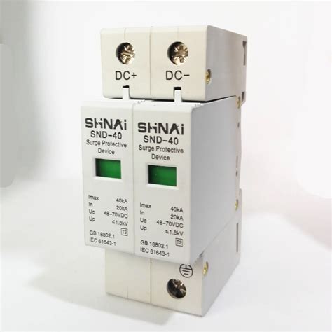 2P DC Surge Protector SPD 20KA 40KA DC 12V 24V 48V 60V 70V 110V 220V