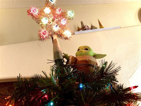 Our 3d printed Baby Yoda Christmas tree topper! | Scrolller