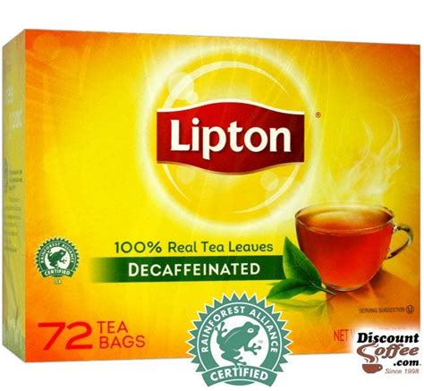 Decaf Lipton Tea Bags Decaffeineated Tea Bigelow Herbal Tea