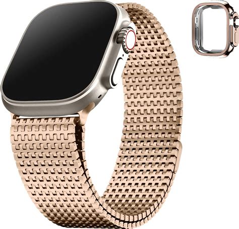 Wutwuk Acero Inoxidable Correa Apple Watch 41mm 40mm 38mm con Uso Fácil