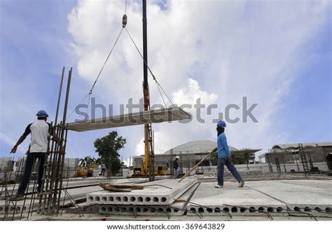 Worker Installation Hollow Core Slab Construction Stock Photo (Edit Now ...