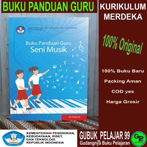 Jual Buku Panduan Guru Seni Musik Untuk Sd Mi Kelas Kurikulum Merdeka