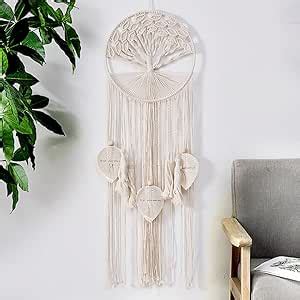 EasyBravo Tree Of Life Dream Catcher Macrame Wall Hanging Boho Dream