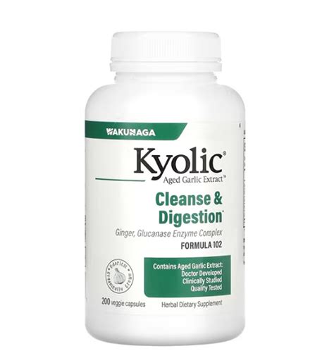 Kyolic Aged Garlic Extract™ Cleanse and Digestion Formula102 -- 200 ...