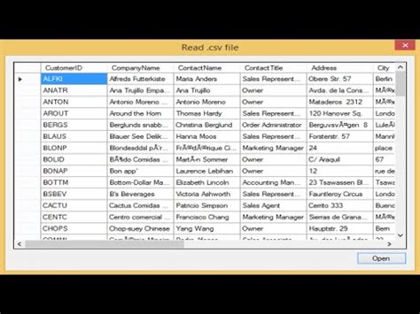 C Application How To Read Csv File YouTube