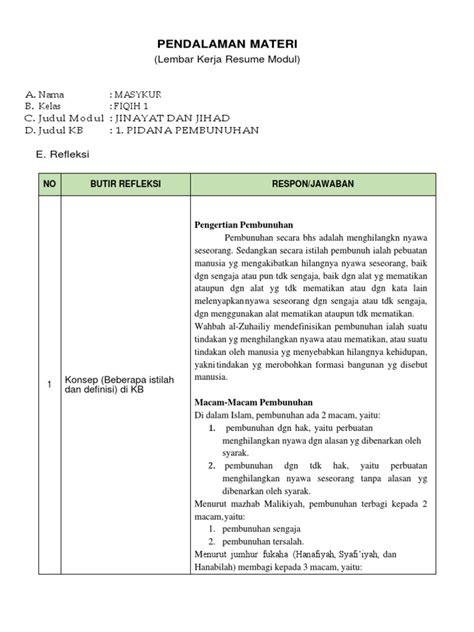 Lk Resume Pembunuhan Pdf