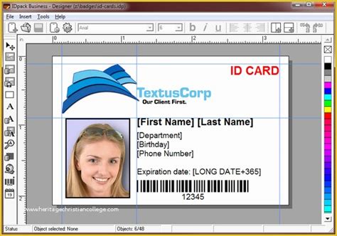 School Id Template Free Download Of Free Download Student Id Card ...