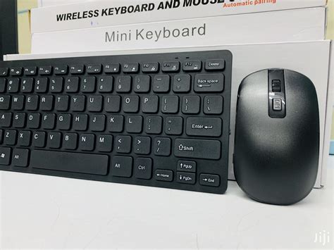 Mini Wireless 2.4G Keyboard + Mouse -black color - Wistan Technologies