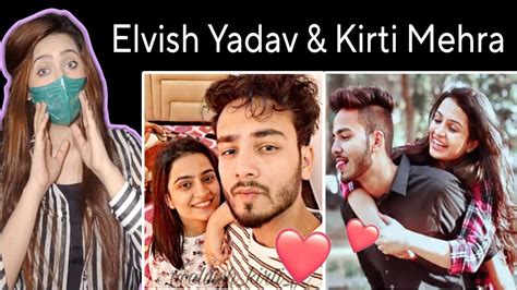 First Reaction On Elvish Yadav X Kirti Mehra Elvish Kirti Cute