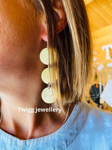 Mission Complete Sealed Brass Earrings Twigg Jewellery