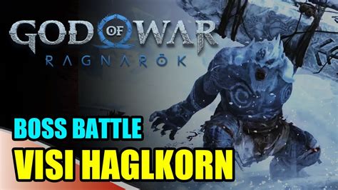 God Of War Ragnarok KRATOS VS VISI HAGLKORN YouTube