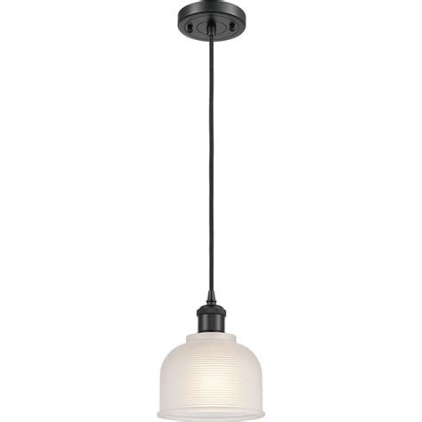 Innovations 516 1P BK G411 Ballston Dayton Matte Black LED Mini Pendant