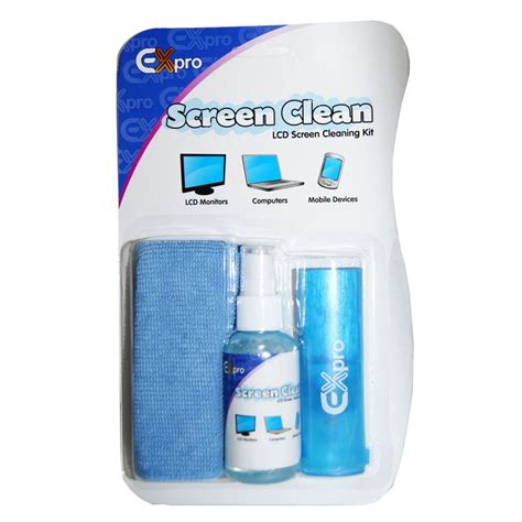 Lcd Screen Cleaning Kit With Cloth And Brush Boxed2me