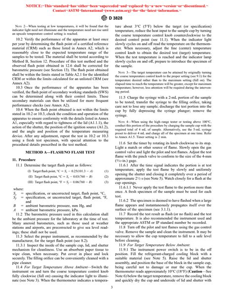 Astm D3828 98 Standard Test Methods For Flash Point By Small Scale