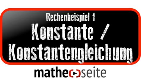 Konstante Geradengleichung Waagerechte Und Senkrechte Gerade