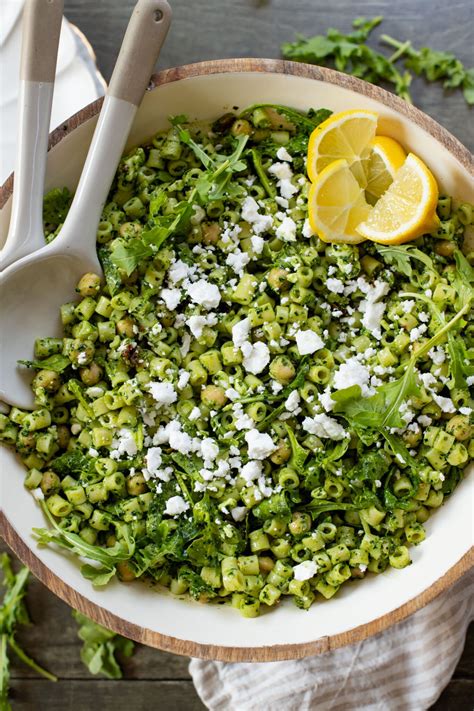 Kale Pesto Pasta Salad This Savory Vegan