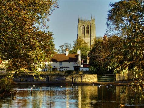 "Tickhill pond and Church" by Mick Carver at PicturesofEngland.com