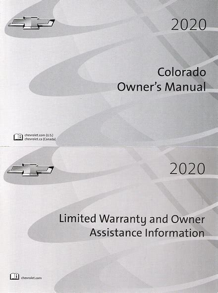 2020 Chevrolet Colorado Owners Manual Portfolio