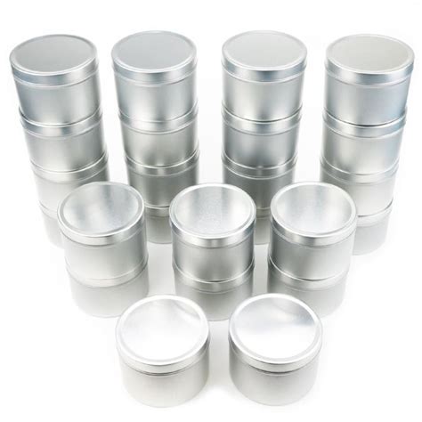 Ericx Light Candle Tin 24 Piece 8 Oz For Candle Making Tin Candles Candle Making Candle