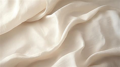 Premium AI Image | Organic And Flowing A Close Up View Of White Silk Fabric