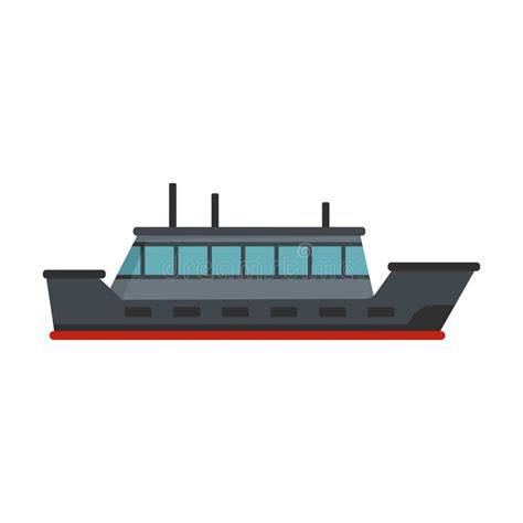 Icono Del Viaje De La Nave Estilo Plano Stock De Ilustraci N