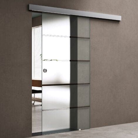 Doporro Porta Scorrevole In Vetro 77 5x215cm Porte Scorrevoli In Vetro