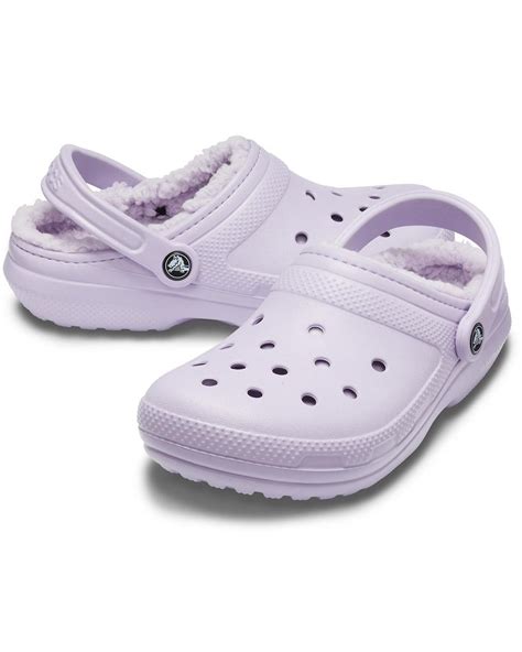 Crocs Classic Lined Clog Lavender In Lavender Lavender Purple Save