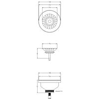 Acquastilla 113455 Piletta Basket M11 2 Per Lavelli Multicolore