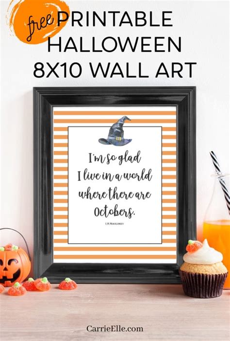 Free Printable Halloween Wall Art | Eighteen25